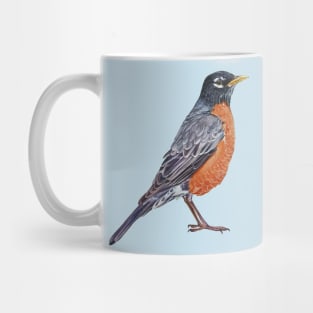 American Robin - bird painting (no background) Mug